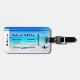 Sjöfartsscen för påstigning bagagebricka