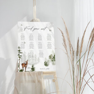 Sjöfartsschema för Evergreen Mountain Forest Bröll Poster