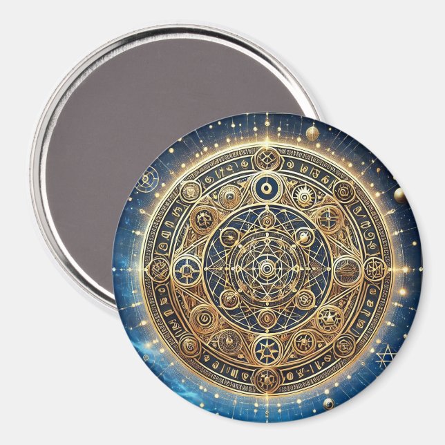 Sjöfartsskydd Sigil av ej guld Magnet (Front/Back)