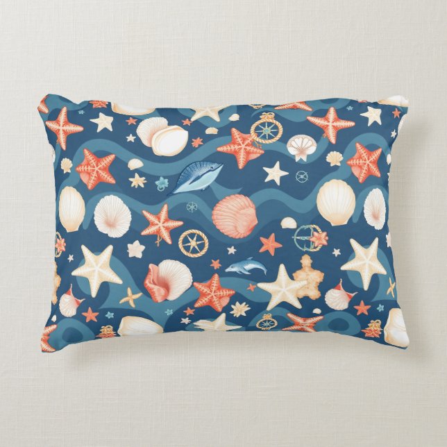 Sjöfartsskyddsområdet Dekorativ kudde - kustbebygg (Framsidan)