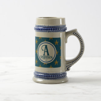 Sjöfartsstjärna Monogram Familjenamn Bokstav Sejdel