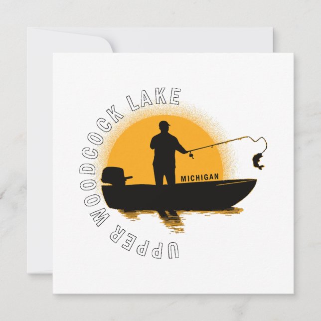 Sjöfiske Michigan Inbjudningar (Framsida)