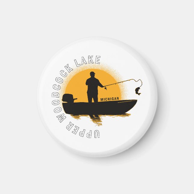 Sjöfiske Michigan Magnet (Framsidan)