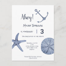 Sjöfödelsedags postkort valfri ålder