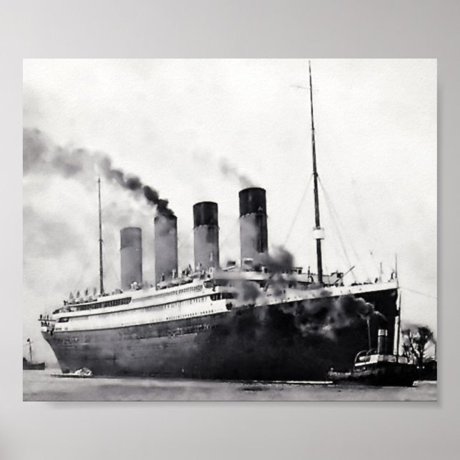 Sjöförsök börjar: RMS Titanic Poster (Framsidan)