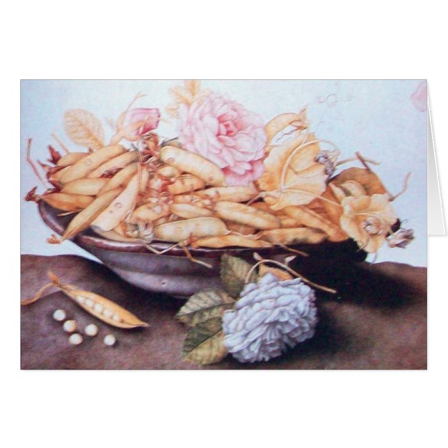 SJÖFRUKT, BÖNER OCH RO Thanksgiving Hälsningskort (Framsidan Horizontal)