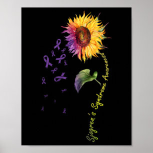 Sjograns syndrom Medvetenhet Solros Poster