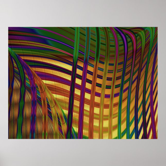 Sjögräs Abstrakt Art Poster (Framsidan)