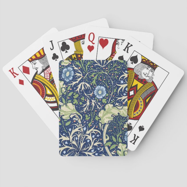 Sjögräs (av William Morris) Casinokort (Baksidan)