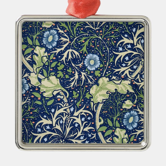 Sjögräs (av William Morris) Ceramic Ornament (Framsidan)