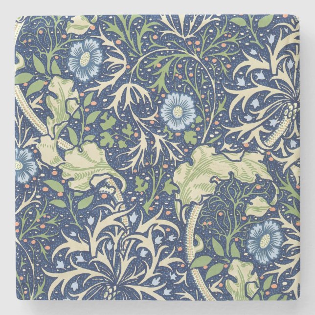 Sjögräs (av William Morris) Stenunderlägg (Framsidan)
