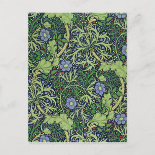 Sjögräs kobolt thyme - William Morris Vykort