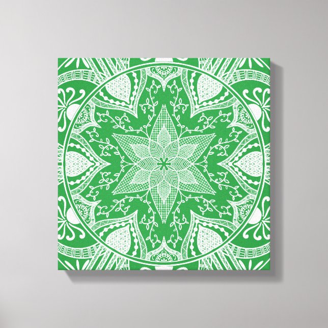 Sjögräs Mandala Canvastryck (Framsida)