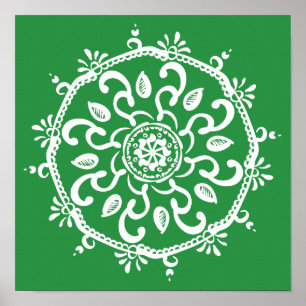 Sjögräs Mandala Poster