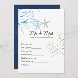 Sjögräs Nautical Shower Game Adapter Rådkort