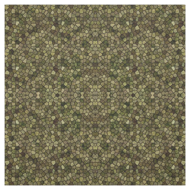 Sjögräs och Juniper Cobpled Patchwork Terrazo Patt Tyg (Provkarta)