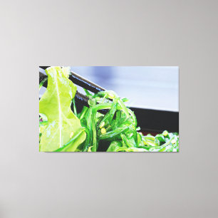 SJÖGRÄS SALAD JAPANESE ART PRINT STRETCHED CANVAS