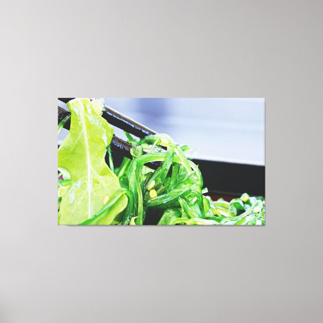 SJÖGRÄS SALAD JAPANESE ART PRINT STRETCHED CANVAS (Framsida)