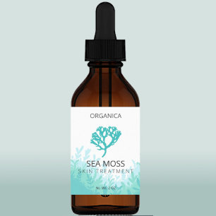 Sjögräs Sea Moss Gel-etiketter Fraktsedel