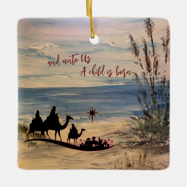 Sjögräs tre Kung-prydnadsföremål Julgransprydnad Keramik (Framsida)