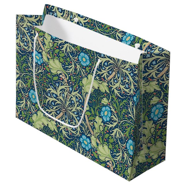 Sjögräs, William Morris Large Gift Bag (Framsidan Vinklad)