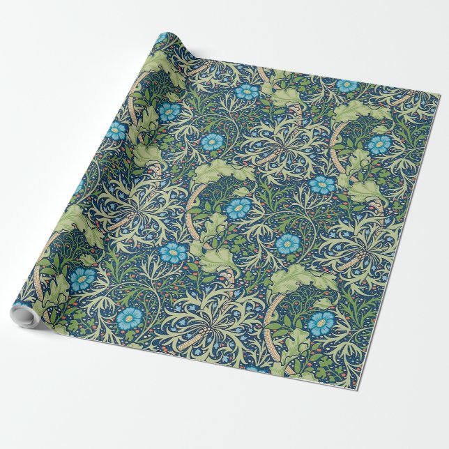 Sjögräs, William Morris Presentpapper (Utrullad)