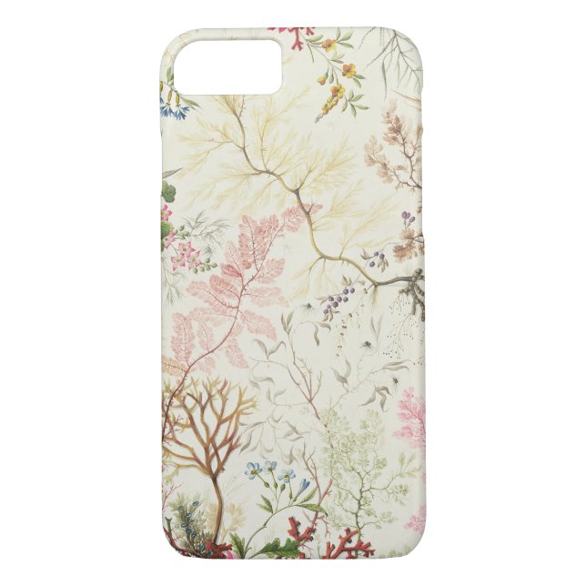 Sjögräsdesign för materiellt silke (w/c på papper) Case-Mate iPhone skal (Baksida)