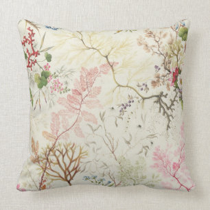 Sjögräsdesign för materiellt silke (w/c på papper) kudde