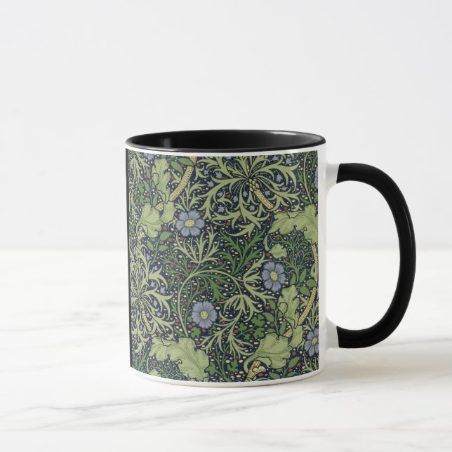 Sjögrästapetdesign som skrivs ut av John Henry De Mugg (Höger)