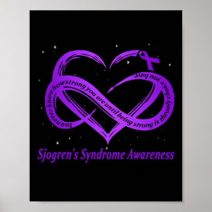 Sjogrens medvetandegörande om Syndrome Warrior Dow Poster
