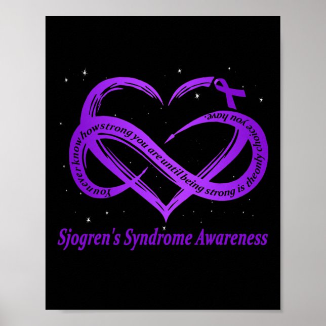 Sjogrens medvetandegörande om Syndrome Warrior Dow Poster (Framsidan)