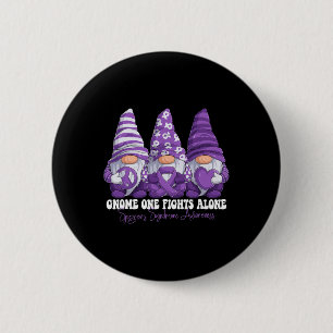 Sjogrens syndrom - medvetandegrad Månad Lila Ribbo Knapp