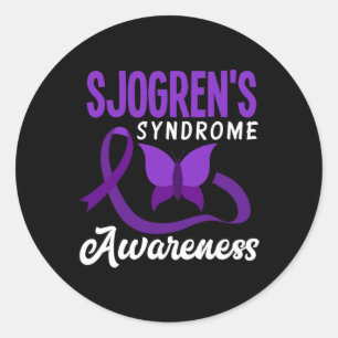 Sjogrens syndrom Medvetenhet om Sjogrens syndrom W Runt Klistermärke