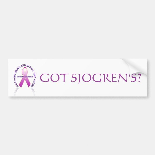 sjogrensmedvetenhet, HAR SJOGREN? Bildekal (Framsidan)
