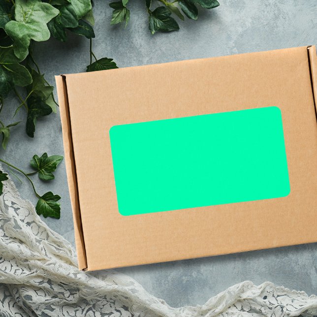 Sjögrön enfärgad | Klassisk | Elegant Adressetikett (Skapare uppladdad)