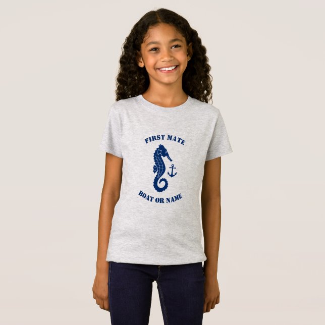 Sjöhäftankare - första bordsfartyg eller Namn Gråt T Shirt (Hel framsida)