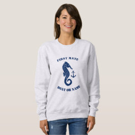 Sjöhäftankor - första bordsmatta eller Namn-blått T Shirt