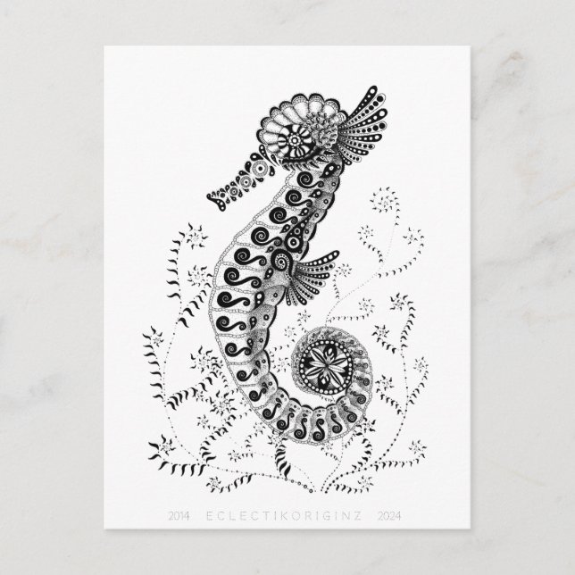 Sjöhäst 10 år vykort (Framsida)