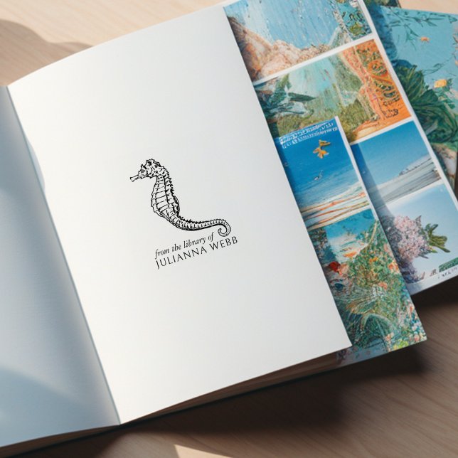 Sjöhäst Anpassad Från Biblioteket Stämpel (Skapare uppladdad)