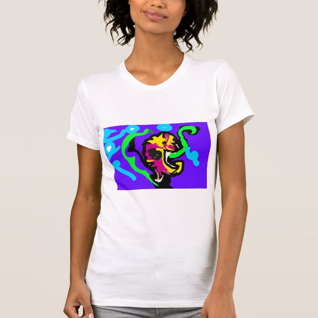 Sjöhäst färg t shirt (Framsida)