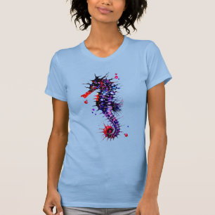 Sjöhäst Färgrik Akvarell T Shirt