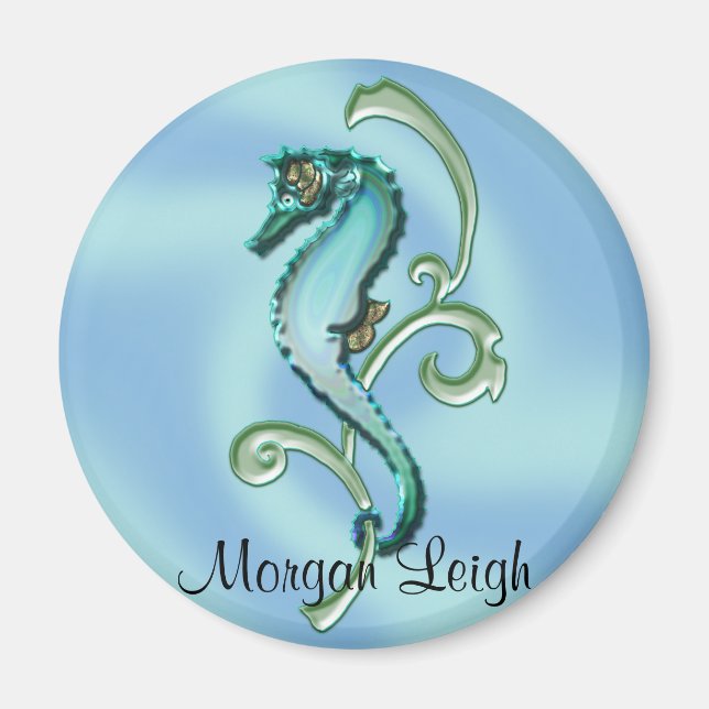 Sjöhäst i Sjögräs Magnet (Framsidan)