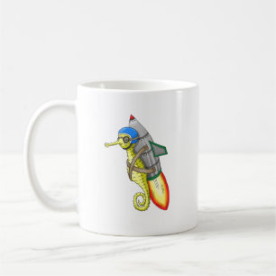Sjöhäst Jetpack-åkning under havet Kaffemugg