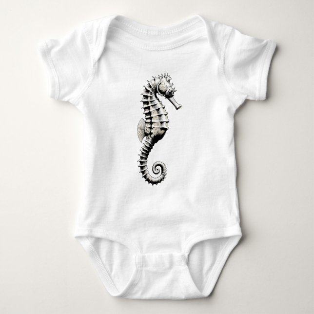Sjöhäst konst t shirt (Framsida)