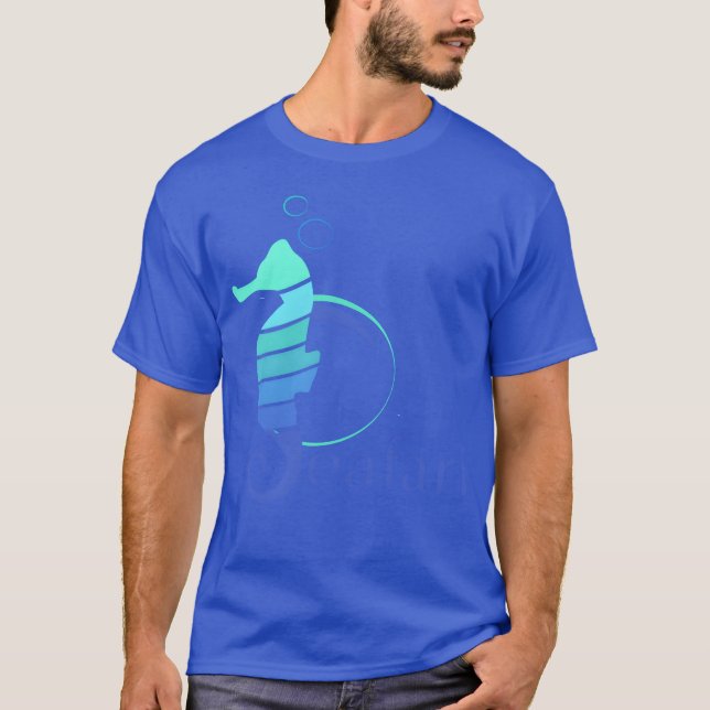 sjöhäst sjöfari roligt t shirt (Framsida)