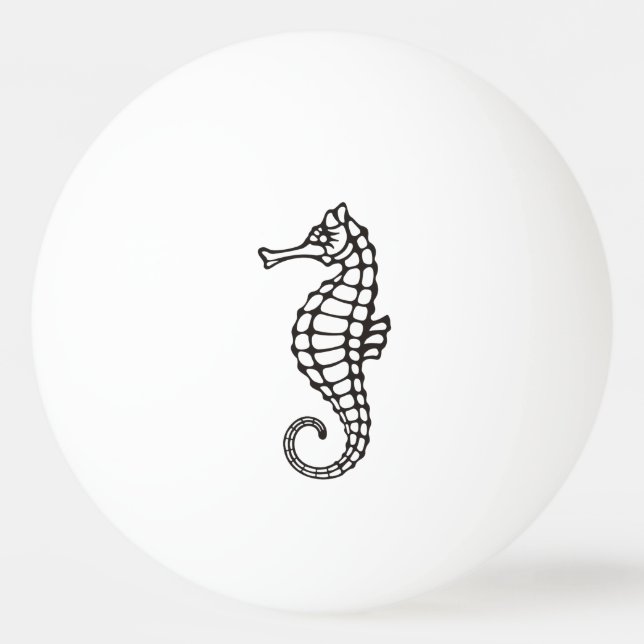Sjöhäst Svart Pingisboll (Baksidan)