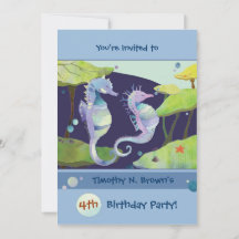 Sjöhästar Barns födelsedag Bassäng Party