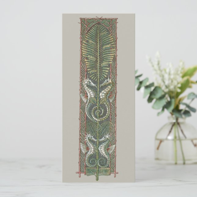 Sjöhästar och Sjögräs, Vintage Art nouveau (Stående Fram)