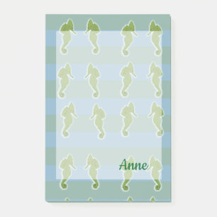 Sjöhästar, Seahorse Personlig Post-it Notes Block