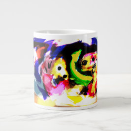 Sjöhästar sommar glädje ädelsten jumbo mugg